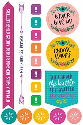 Essentials Planner Stickers -- Wake Up Kick Ass Repeat (Set Of 150 Stickers) #TOP6