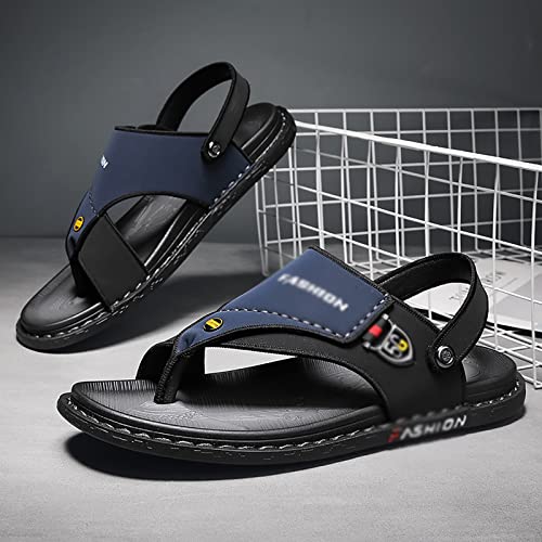 Toe Corrector ls for Men, Summer Comfy Outdoor Beach Leather Slip on Foot Correction Flip Flops, for Plantar Fasciitis Foot Correction l2