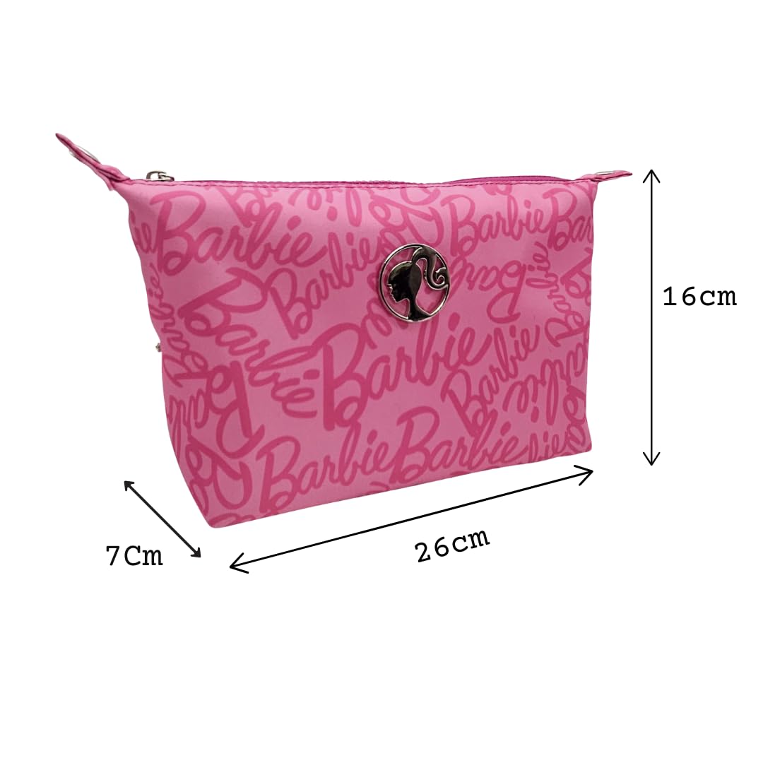 ARDITEX Barbie Borsa da Toilette Astuccio Trucco Beauty Case in Tessuto 26x16x7cm