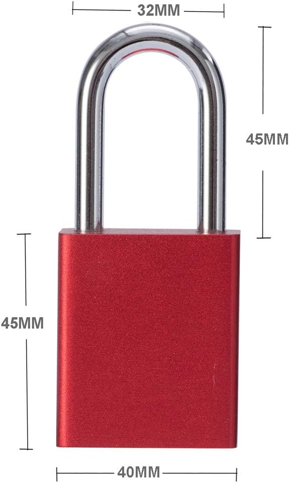 Buу 1 gеt 1 Lockout Padlock, Keyed Alike Aluminum Padock 1-9/16-inch(40mm) with 2 Keys, Pin Tumbler Padlock Long Shackle(45mm) with 2Steel Keys 3packs Exсluѕіvе Dіѕсоunt 🔥 Lockout Padlock, Keyed Alike Aluminum Padock 1-9/16-inch(40mm) with 2 Keys, Pin Tumbler Padlock Long Shackle(45mm) with 2Steel Keys 3packs
