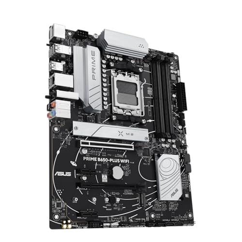 ASUS Prime B650-PLUS WiFi, Placa Base AMD B650 ATX, DDR5, PCIe 5.0 M.2, Realtek 2.5Gb Ethernet, WiFi 6E, DisplayPort, HDMI, SATA 6 Gbps, USB 10Gbps Tipo-C, BIOS Flashback, Thunderbolt 4, Aura Sync