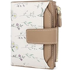 #H Brown Flower Cute Wallet for Women