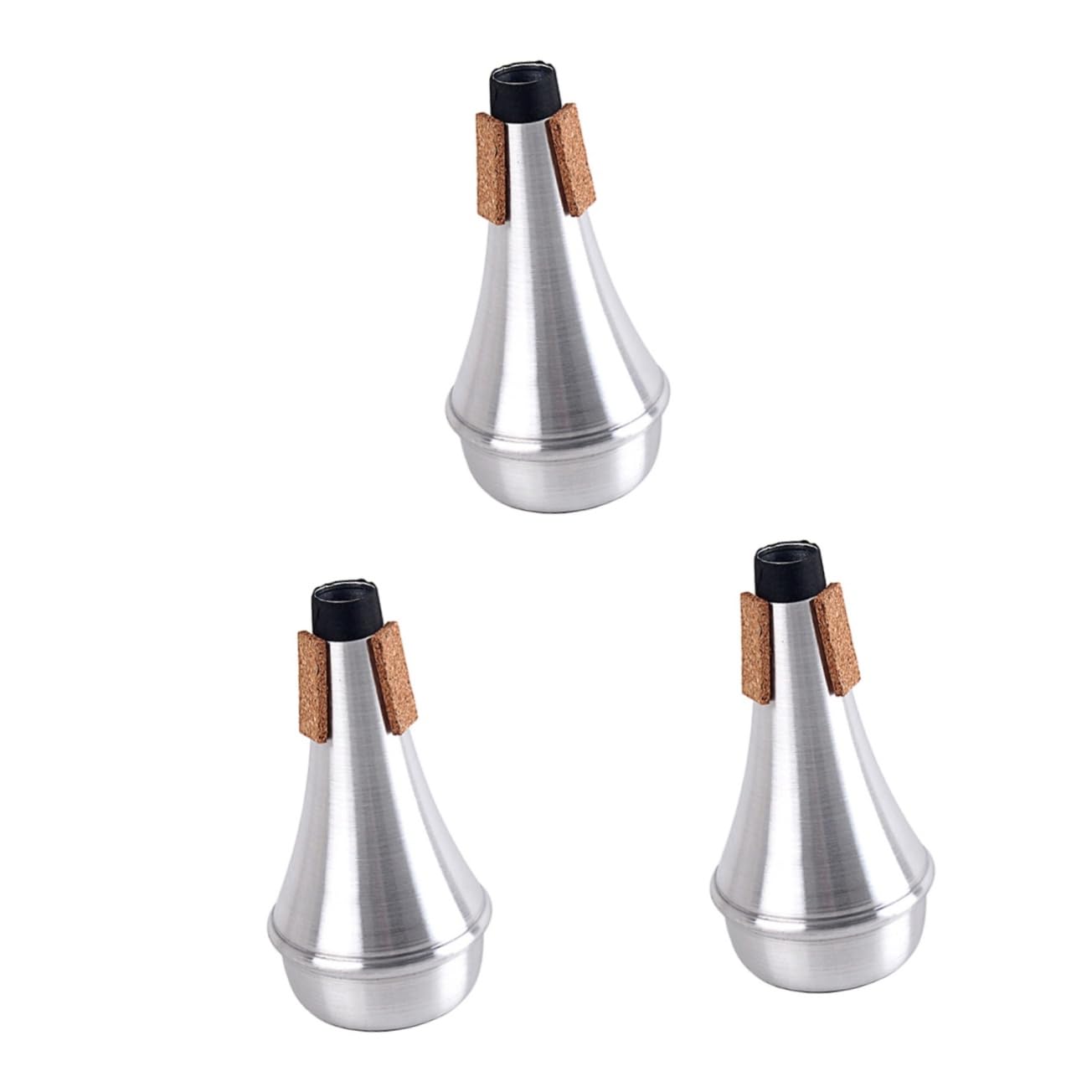 ibasenice 3pezzi Sordina Per Tromba Con Cupola Accessorio Musicale Per Inizianti Suono Standard Per Jazz Argento