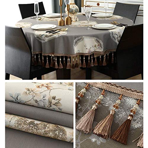 Nappe de table basse et grande table ronde diamètre 280cm anti-rayures - 3