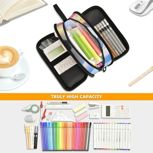 Image of Wfrish Large Pencil Case,Soccer Ball Big Capacity Pencil Pouch 3 Compartments,Football Zipper Pencil Box, Back to School Supplies for Teen Girls Boy Student College Adults,Travel Essentials Black