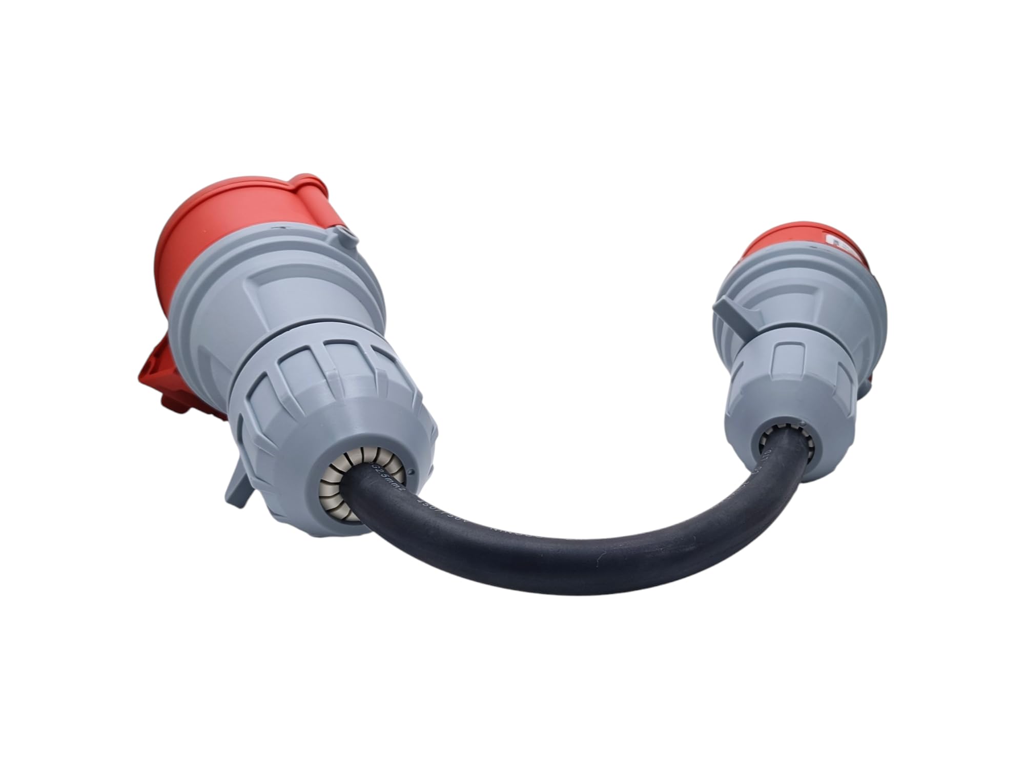 Adattatore per accoppiamento CEE 3 fasi da 16/32A a 32/16A, portatile, con copertura di protezione, impermeabile IP44, adatto per uso industriale e domestico (16-32)