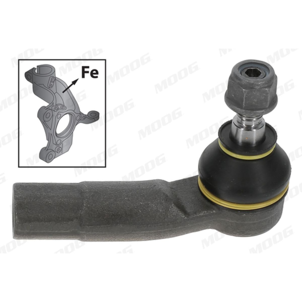 MOOG TIE ROD END | VO-ES-1869 | FRONT RIGHT | FOR VW TOURAN BOX BODY/MPV 2010-2015 | OE-MATCHING QUALITY | PRECISE STEERING | Compatible con: Audi A3, A3, A3 Cabriolet, A3 Cabriolet, A3 Sedán, A3 Sportback, A3 Sportback, Q2, Q3, Cupra Ateca, Leon