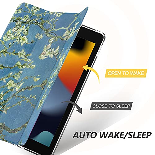 Image of Moko Smart Case for iPad 9th / 8th / 7th Gen Case 10.2 Inch, Almond Blossom