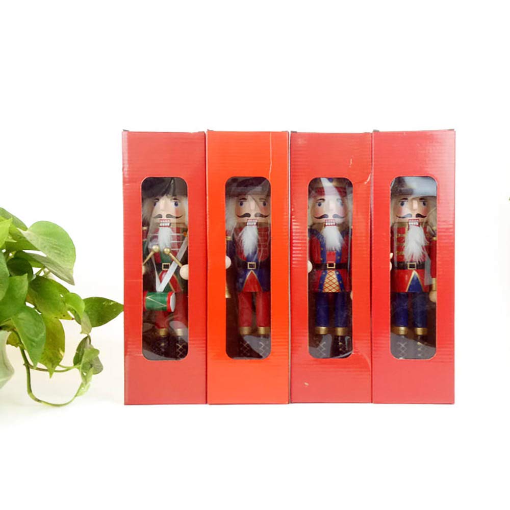 Amazon.co.jp: VeroMan 木製 くるみ割り人形 4個入りー 兵士人形 手