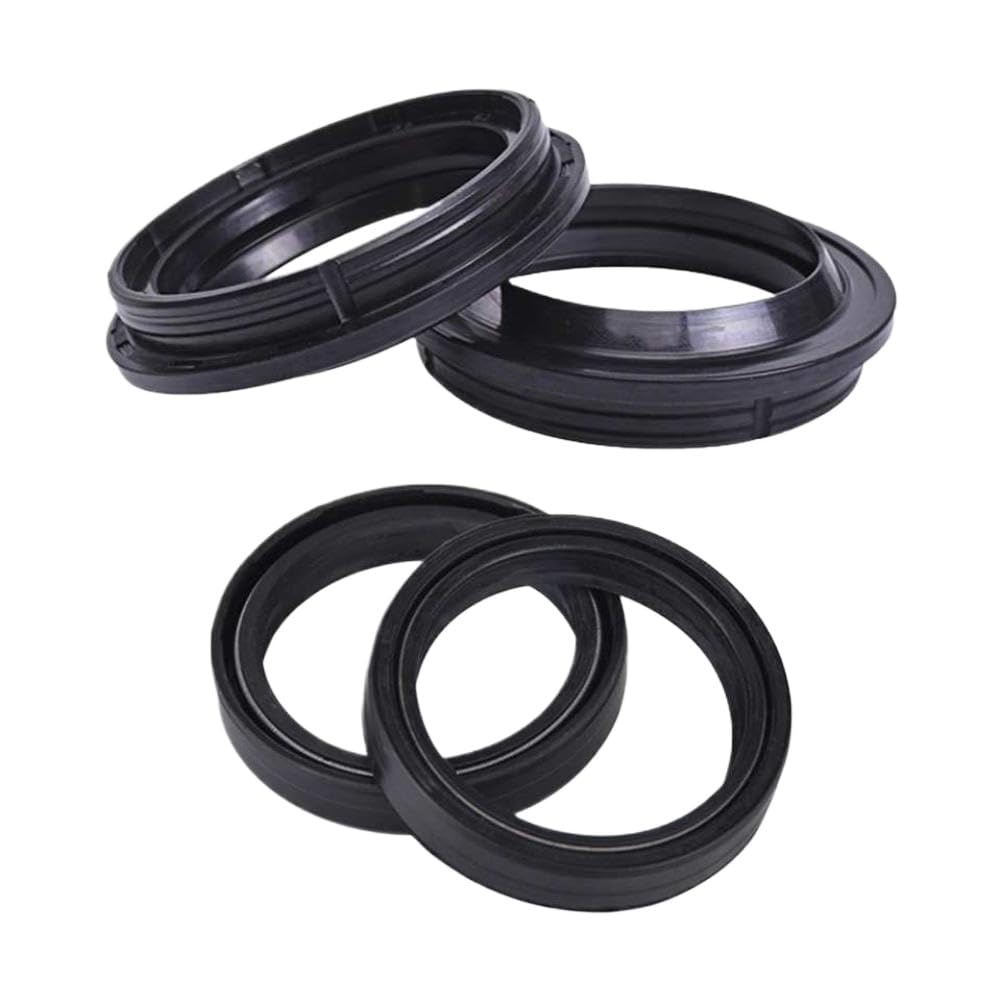 Kit paraolio forcella anteriore per moto in gomma nera resistente alla temperatura per ammortizzatore