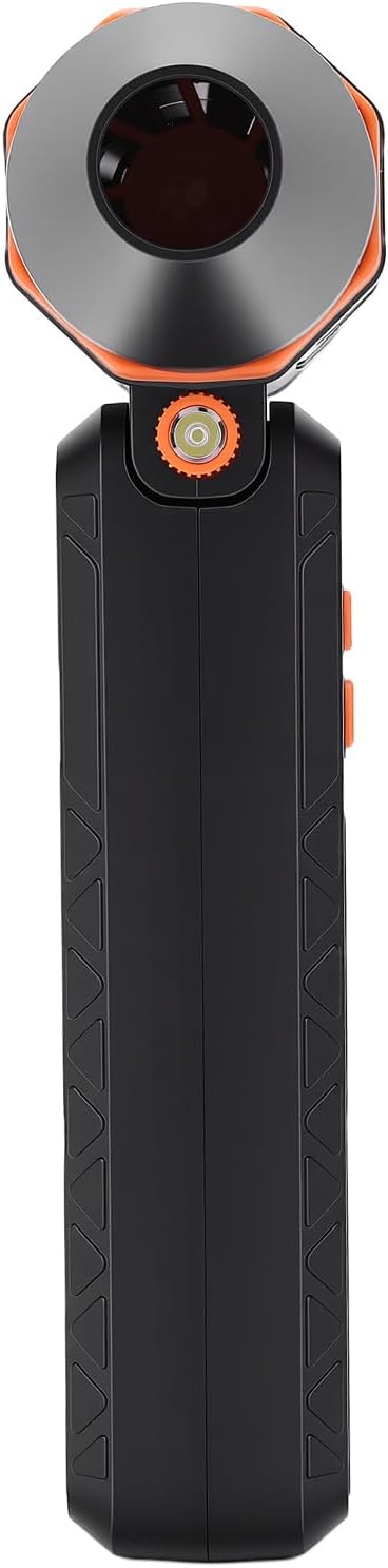 Cordless Air Duster, Efficient Cleaning Tool with LED Light, 4000mAh Battery, Ideal for Home and Car Dust Removal (Orange)