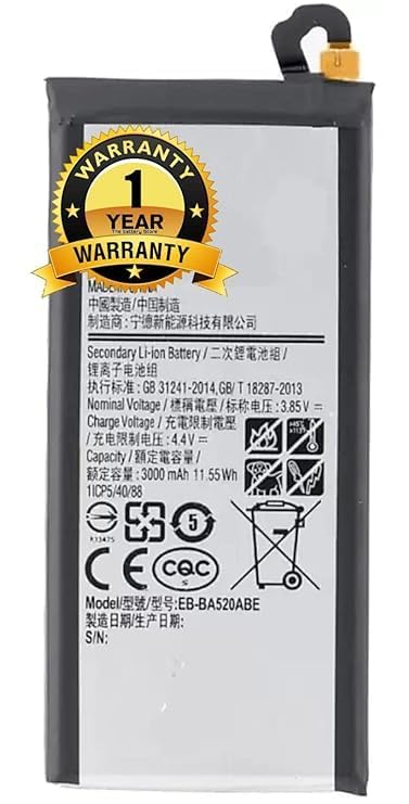 Image of THE BATTERY STORE Orignal EB-BA520ABE Battery for Samsung Galaxy A5 2017 / A520 / SM-A520F Battery with 1 Year warrenty****(Q242)