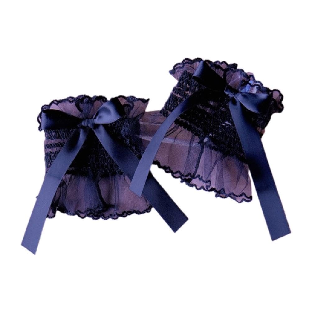 Polsini Harajuku In Pizzo Con Volant - Maniche Finte Per Ragazze - Foto 4