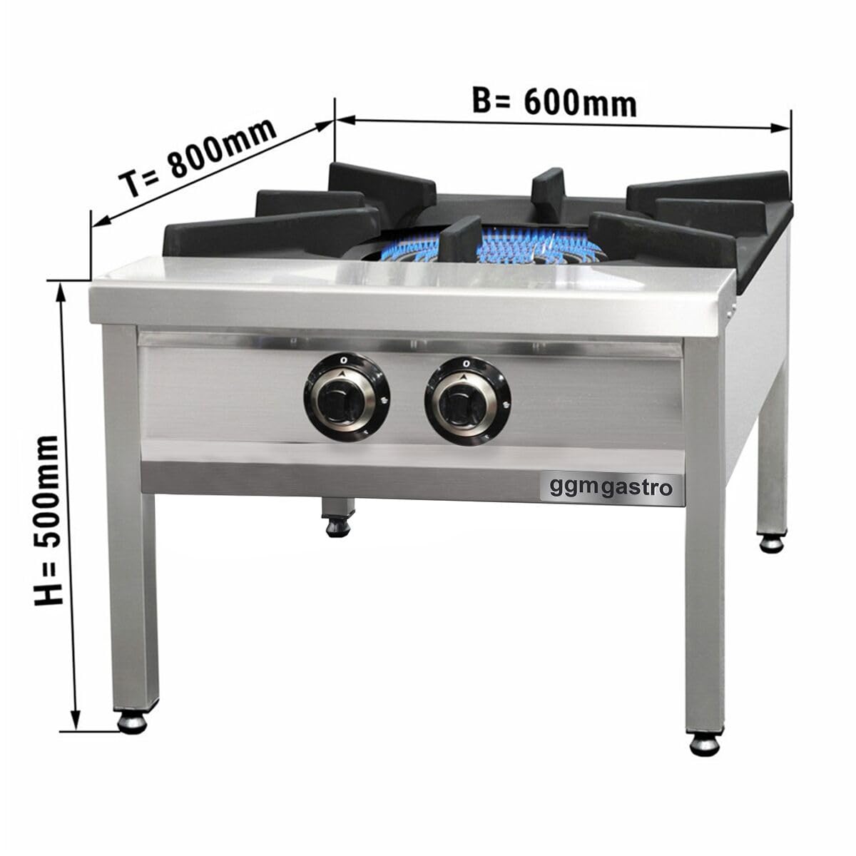 GGM Gastro GKE685 with dimensions labeled