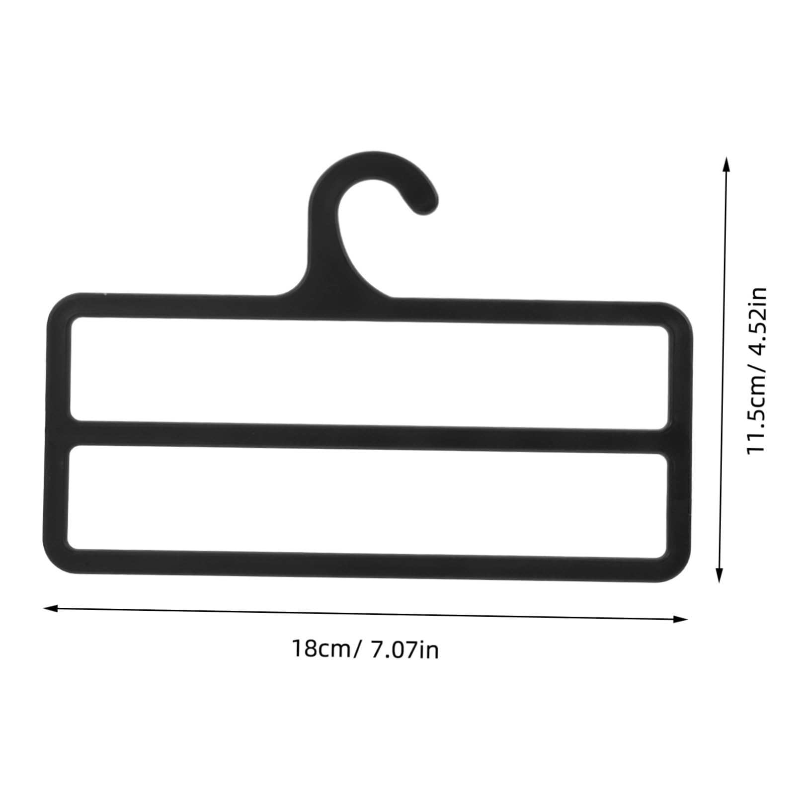 LIFKOME 10pcs Scarf Storage Rack Plastic Hangers for Dorm Scarf Organizer Hanger Suit Coat Pants Hanging Display Stand