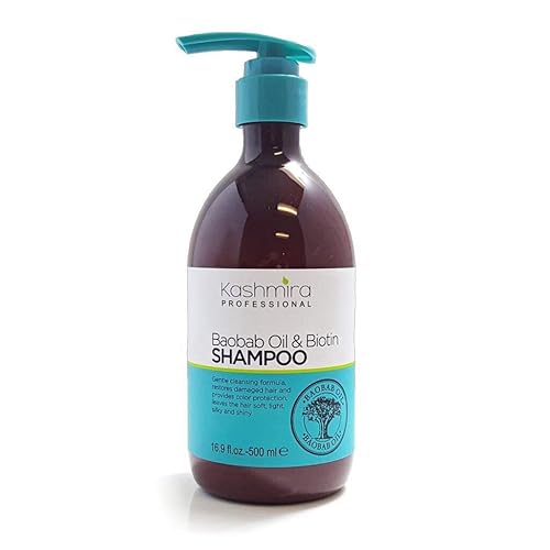 Miniatura 1 de Kashmira Baobab Oil & Biotin Shampoo - Fórmula de limpieza suave, restaura el cabello dañado y proporciona protección del color, da como resultado