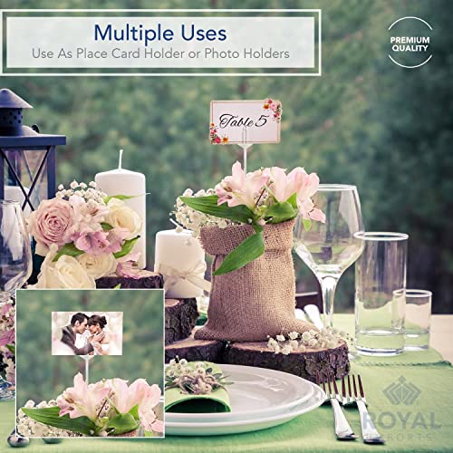 Image of Oasis Stick Card Holder, Plastic Straight Head Card Holder, For Holding Wishing & Visitng Cards, For Floral Arrangement, Floral Bouquet, Table Decoration (24cm, 4405-100nos)