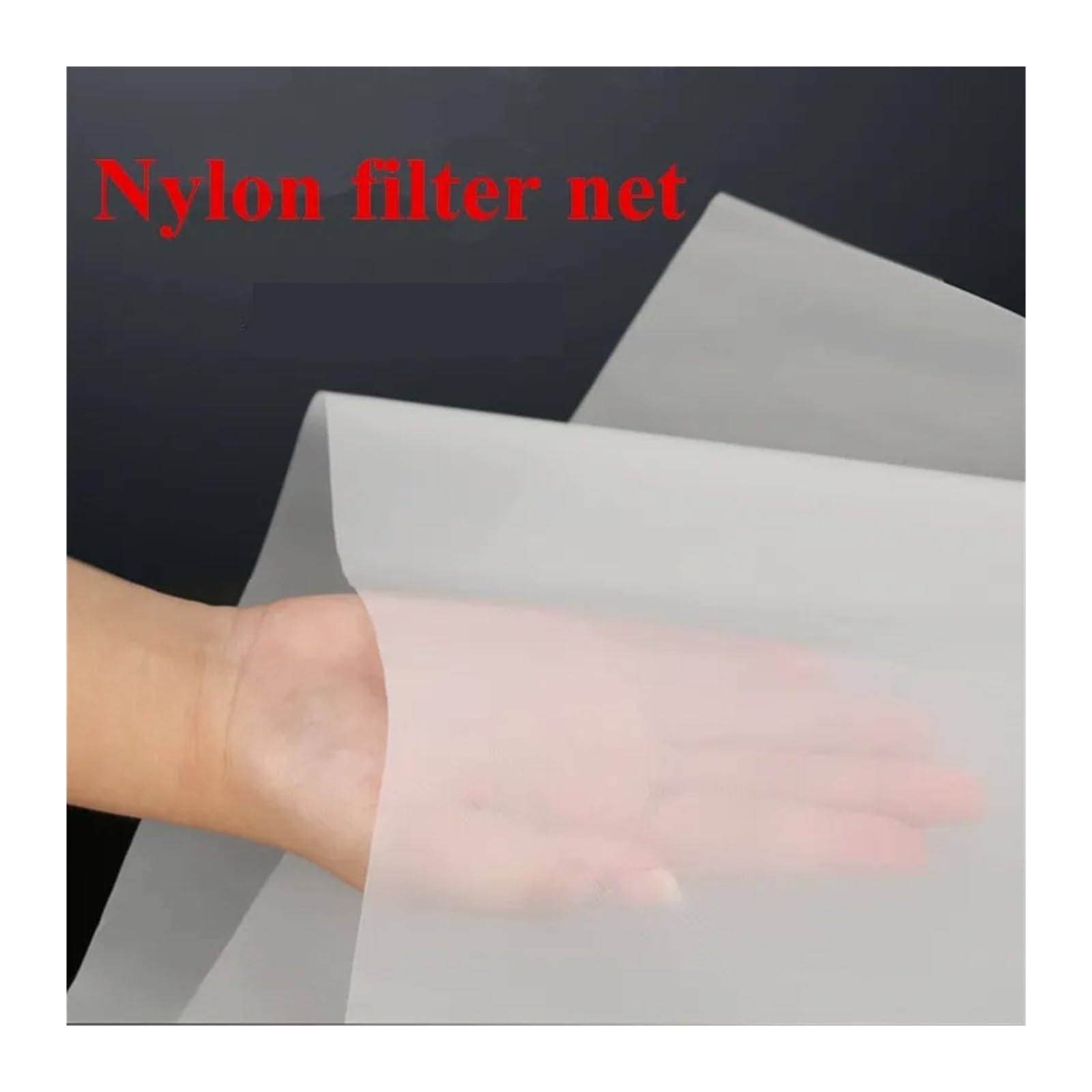 Filtro de red nailon Malla 300/en gasa de 48 micras, filtro nailon for agua, pantalla pintura, tela red for café y vino, filtrante industrial 3 tamaños(30Mesh 550Micron,1x20 meter)