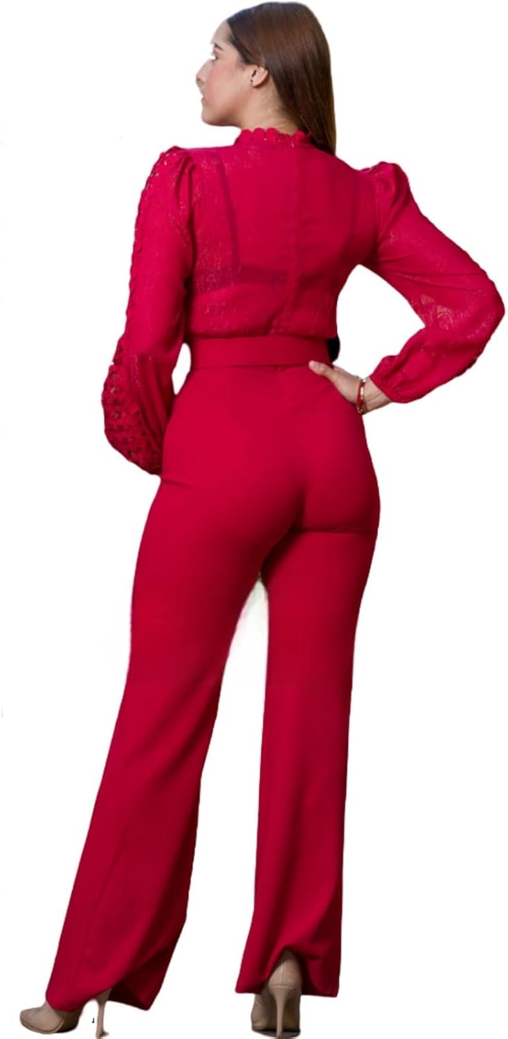 Ladies' elegant jumpsuitformal sexy casual straight pantsbusiness party jumpsuit - Image 7