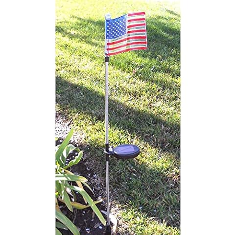 Tricod U.S. Flag Solar Garden Stake (Set of 2) Cover