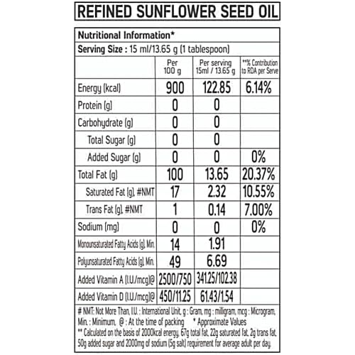 Image of Delight Fortune Sun Lite Refined Sunflower Oil, Trans Fat Free, 15L