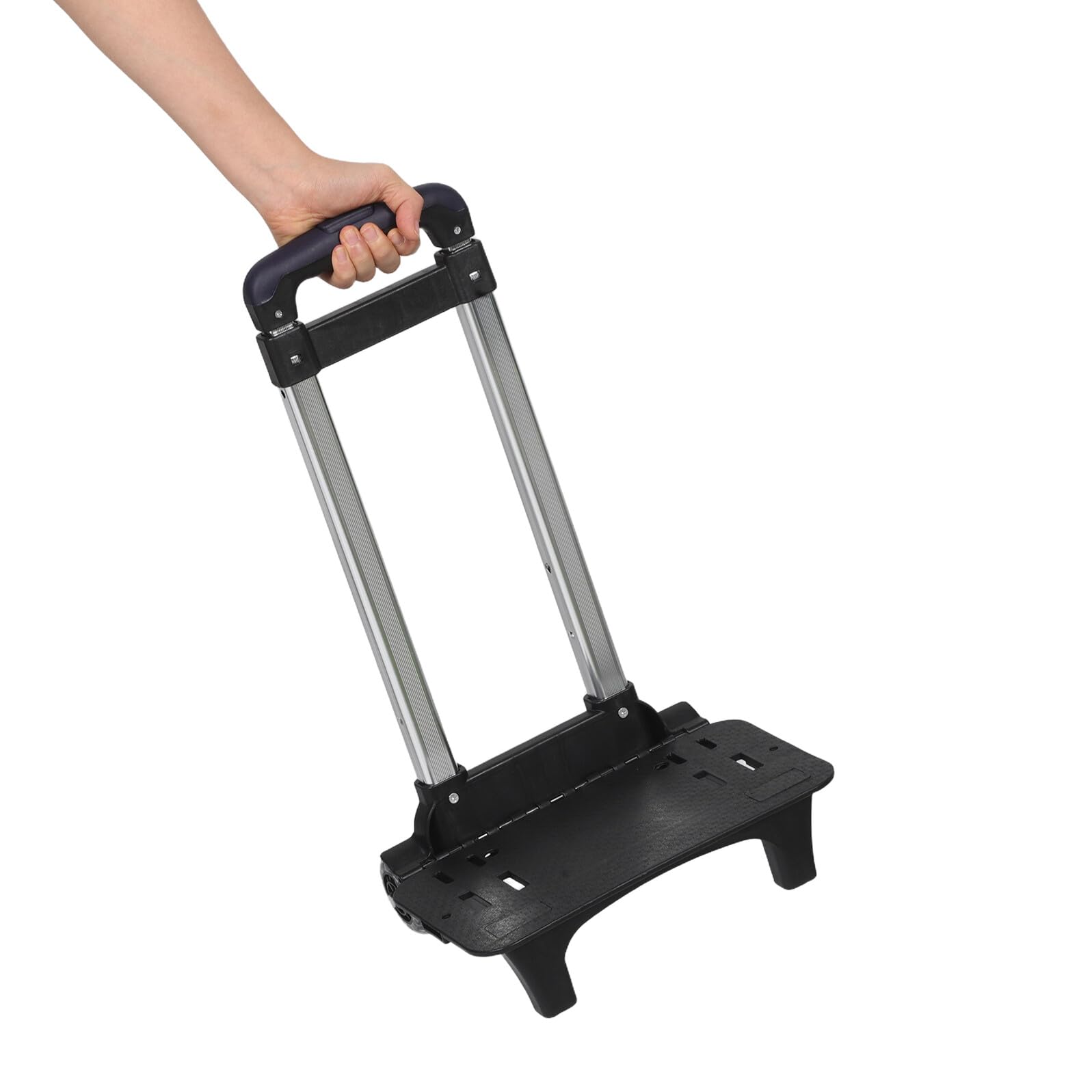Healeved Chariot à Dos Télescopique Pliable pour Garçon Fille Accessoire pour Sac à Dos Scolaire à roulettes Trolley Léger avec Poignée Réglable Support Pratique pour Voyage et École
