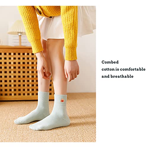 Milsil Socks Womens Girl Thick Warm Winter Socks Five Color Small Animals Cute Cartoon Girl Tube Socks Vintage Knit Thermal Gifts4