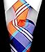 Scott Allan Collection Orange & Blue Ties for Him - Buffalo Plaid for Men - Woven Necktie - Orange and Blue Wedding Ties