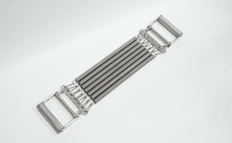 Daqi Jiang Adjustable Exercise Springs Resistance Bands，304 Stainless Steel Chest arm Extender， Home Fitness Equipment with Stainless Steel Spring for Home Gym Muscle Training Exerciser