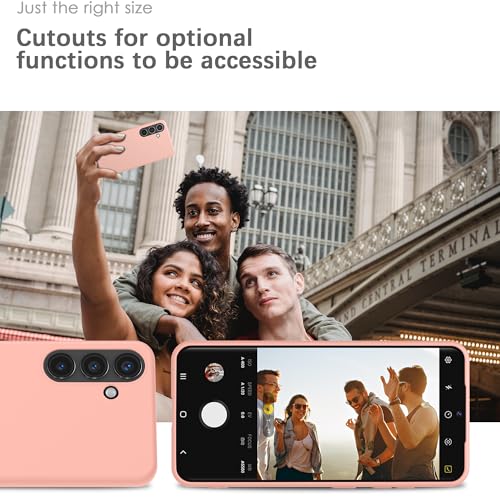 Coque Samsung S24 silicone rose housse protection intégrale antichoc