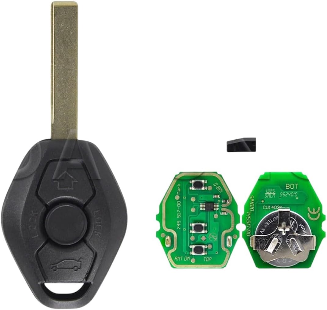 Id44 Hu92 | 5 Buttons | World Car Remote Key for Ews System 1 3 5 7 Series 315/433 Mhz Id44 Pcf7935 Chip Auto Smart Remote Control Key New 2026 High for Reliable Electronic Component