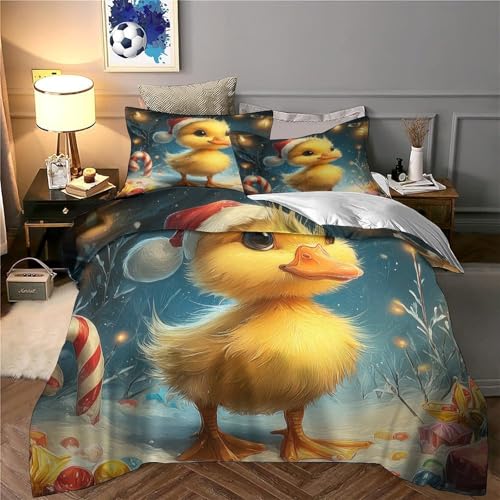 Housse de couette caneton de Noël en microfibre durable 200x200 - 6