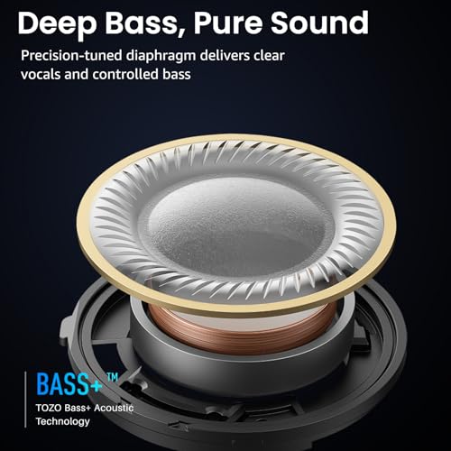 Image of TOZO A1 Wireless Earbuds Bluetooth 5.3 Light Weight in Ear IPX5 Waterproof Headphones 2 Mic for AI Calls, Immersive Premium Sound Bass Headset with Charging Case, 32 Presets EQ Customization via App