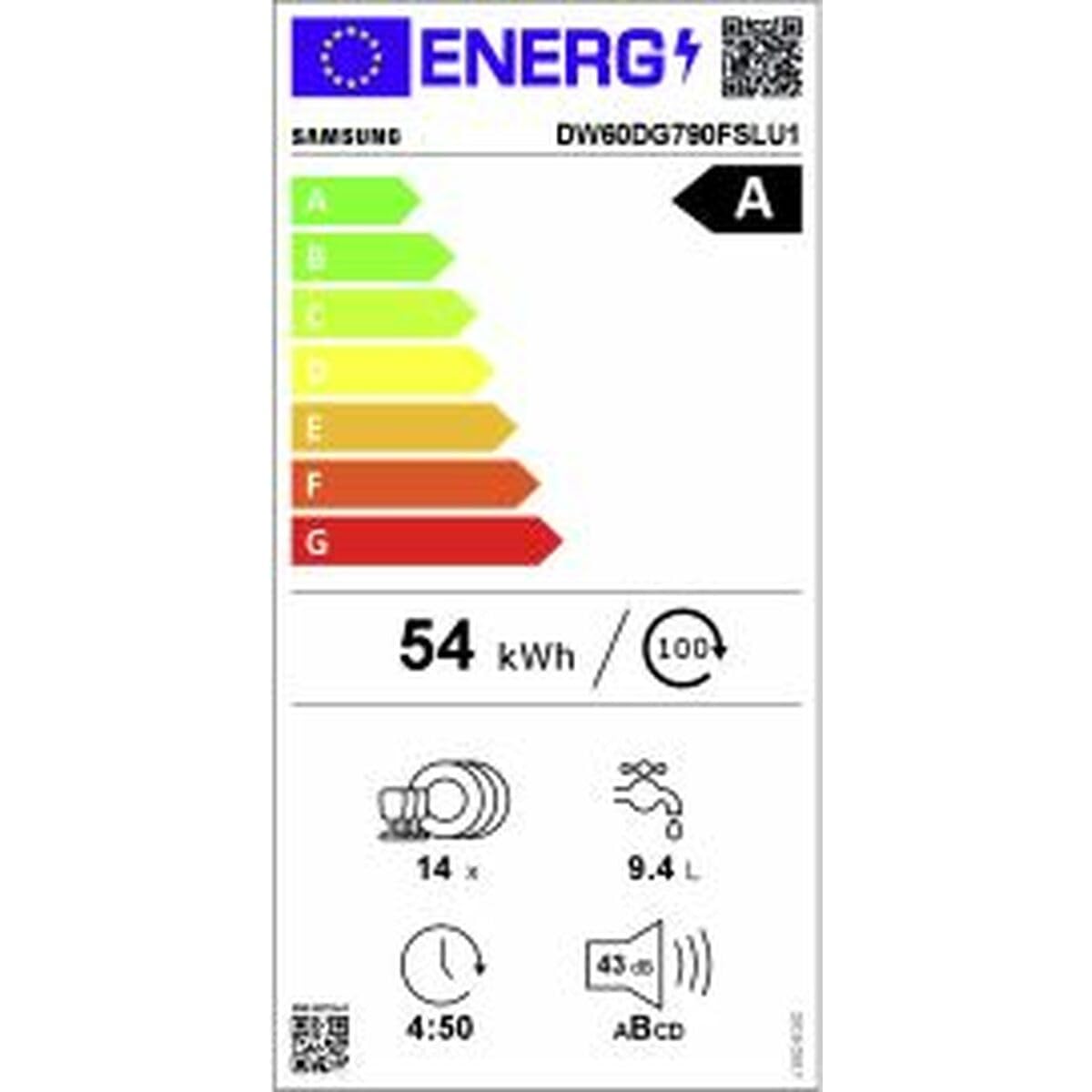 Samsung Lave-vaisselle DW60DG790FSLU1 60 cm Acier