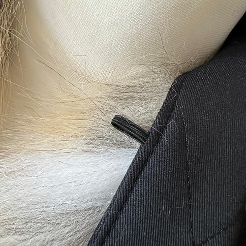 Grey Men Collar Fur fox for coat parka hood 75 cm4