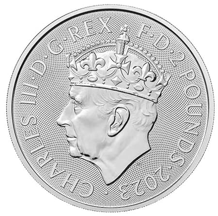 Generisch 1 oz Silbermünze Britannia - Krönung Charles III 2023 1 Unze Silber Zur Krönung Charles III Silver Coin