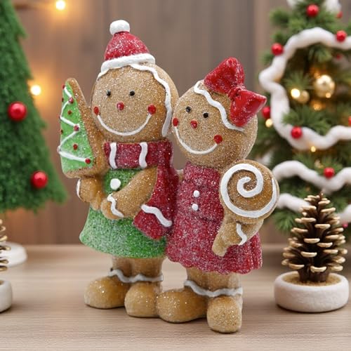 Statuette en pain d'épices pour sublimer une table de Noël vide