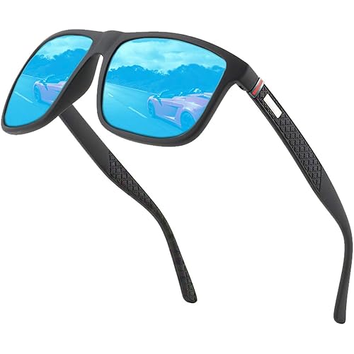 Polarized sunglasses for men/women; Vintage/classic/elegant light frame; HD pilot lenses; Golf/driving/fishing/travel Eyewear