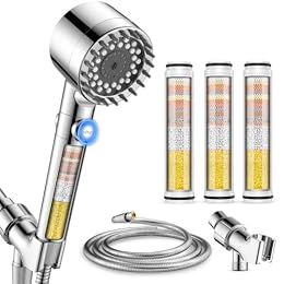 Filtered Shower Head with Handheld, High Pressure Shower Head with Filters