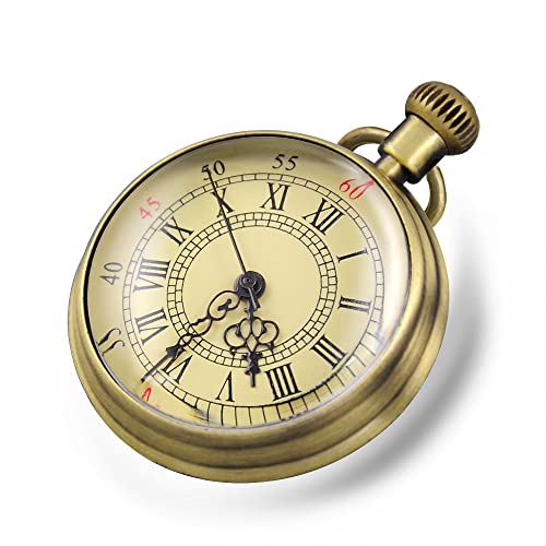 Fogitbok Vintage Pocket Watches for Men with Chains, Analog Pocketwatch