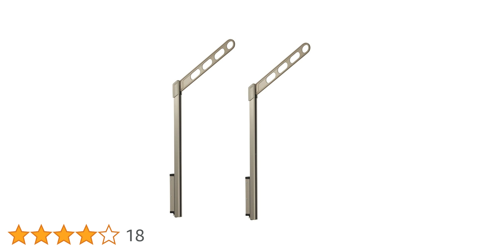 川口技研　腰壁用物干し　ホスクリーンＧP-55　シルバ～アーム50㎜　2本1組 513UDprMr2L.jpg_BO30,255,255,