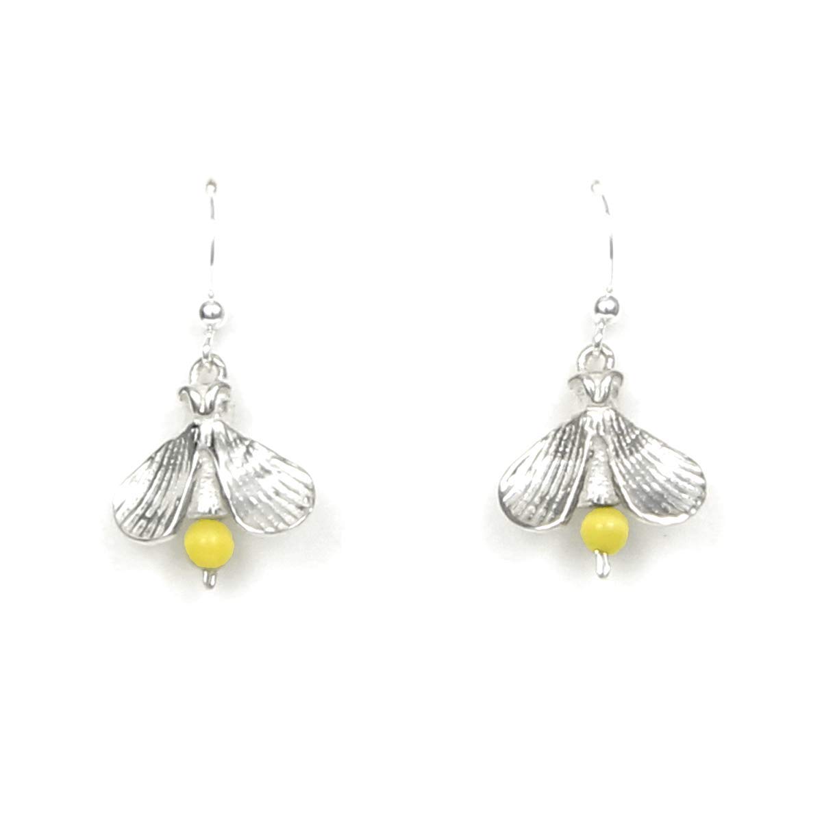 Firefly Lightning Bug Earrings Sterling Silver - Gift Boxed with Chase your Dreams Story Card - Handcrafted in USA