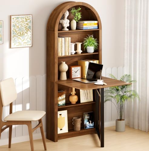 Folding Convertible Writing Table Fold-Out Murphy Desk Computer D...