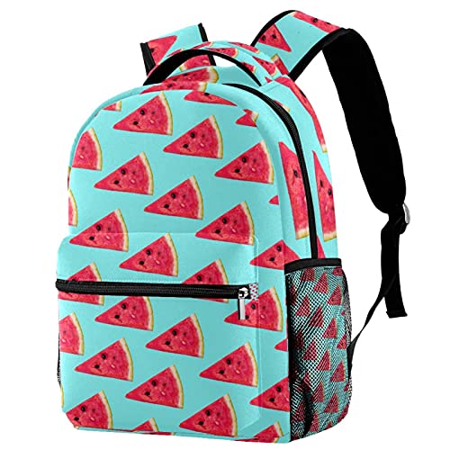 Mochila casual para adolescentes y niñas, estrellas de mar de verano, hojas tropicales, color verde, bolsa de viaje para portátil unisex para adultos