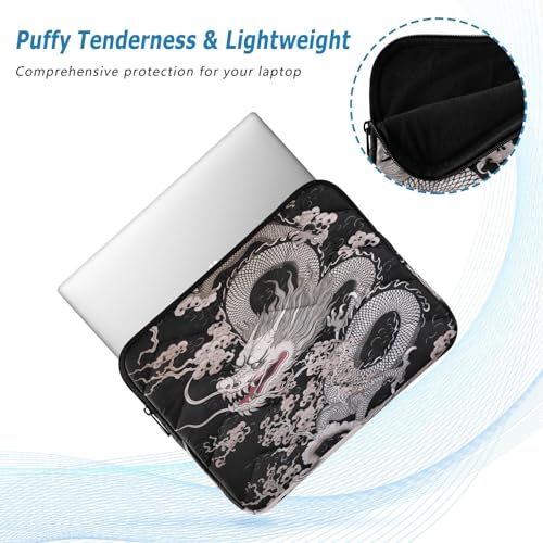 Funda para portátil de 13-14 pulgadas con diseño dragón chino tradicional miniatura 5