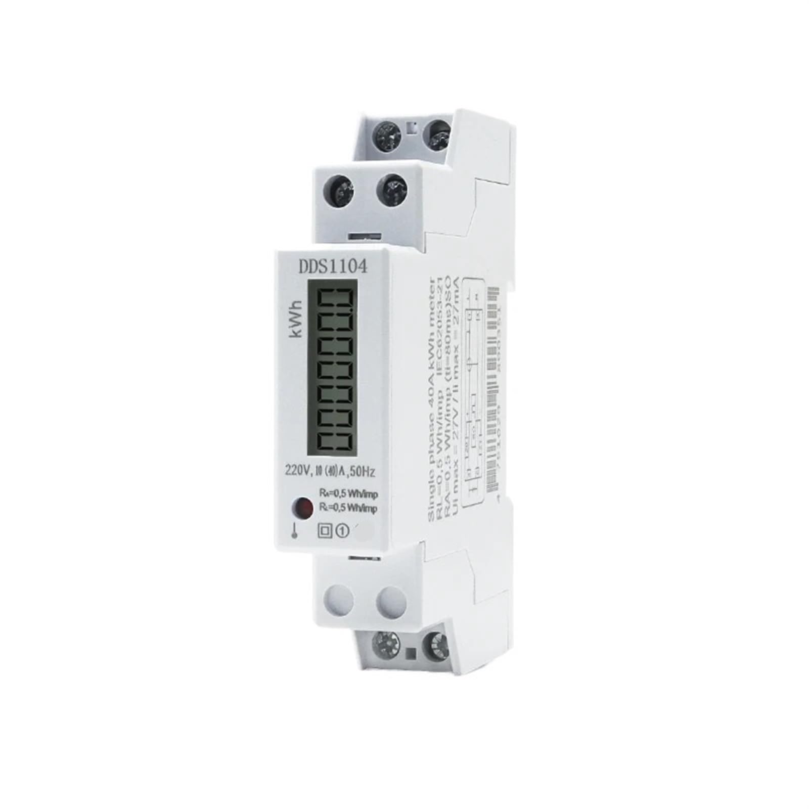 Compteur kwh électricité précis 10(40)A écran LCD rétroéclairé - 6