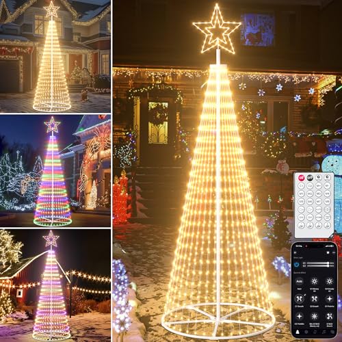 Kaitenv 3,6M LED Weihnachtsbaum Metall Außen, Weihnachtsdeko...