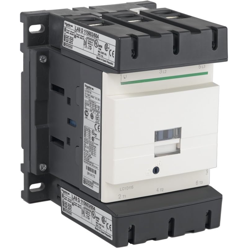 Contacteur tripolaire CA TeSys LC1D11500F5C pour circuit industriel Schneider 115 A 110V