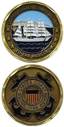 Eagle Crest Collectible Veteran Service Coast Guard Coin Thumbnail