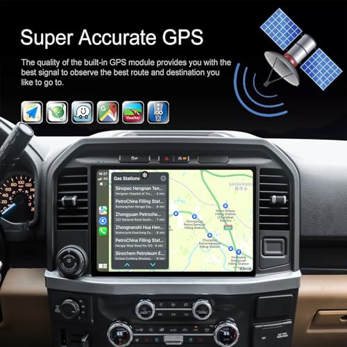 For Ford F150 2015-2021 Android Radio 13-Inch 1920*1200 2K HD Touch Screen Head Unit Wirless Carplay GPS Navigation Screen Upgrade Multimedia Player Android Auto Stereo with Bluetooth 5G WiFi 8G+128G - Image 7